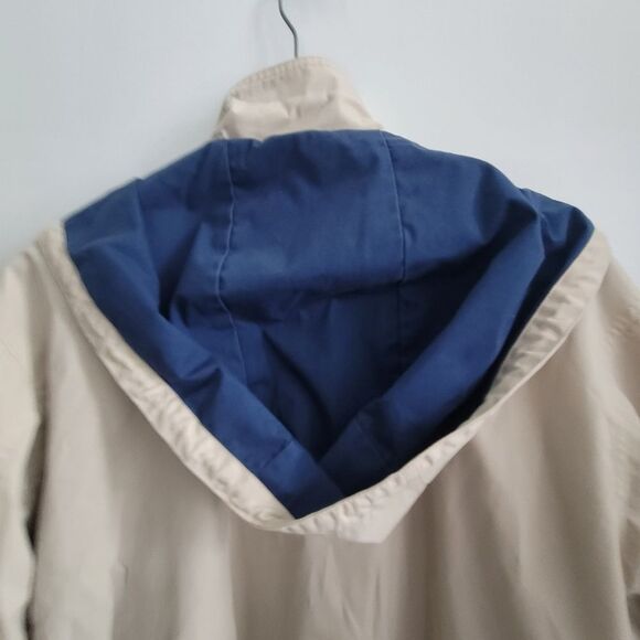 St. John’s bay khaki jacket Lined removable hood size M raincoat - Picture 3 of 13